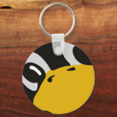 linux tux pinguin augen portrait schlüsselanhänger (Vorderseite)
