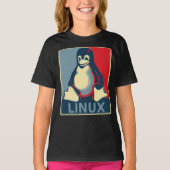 Linux-Tux-Pinguin-Bama-Poster Klassischer T - Shir T-Shirt (Vorderseite)