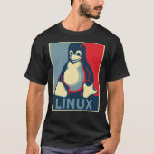 Linux-Tux-Pinguin-Bama-Poster Klassischer T - Shir T-Shirt (Vorderseite)