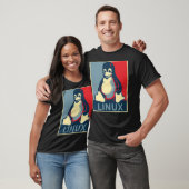 Linux-Tux-Pinguin-Bama-Poster Klassischer T - Shir T-Shirt (Unisex)