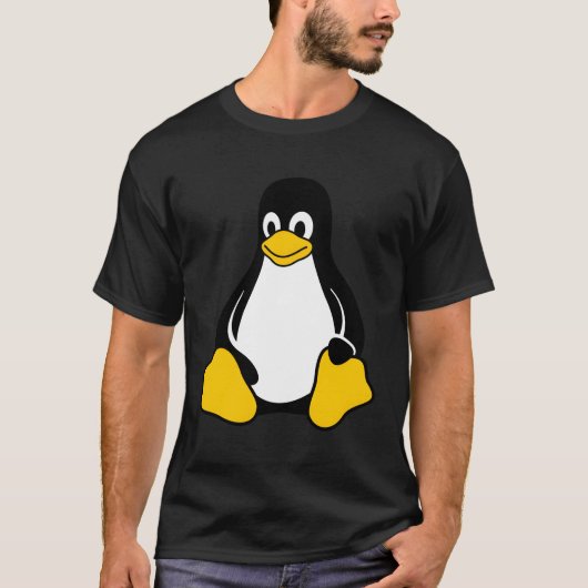 Linux Tux Pinguin Open Source Nerd Geek T-Shirt (Vorderseite)