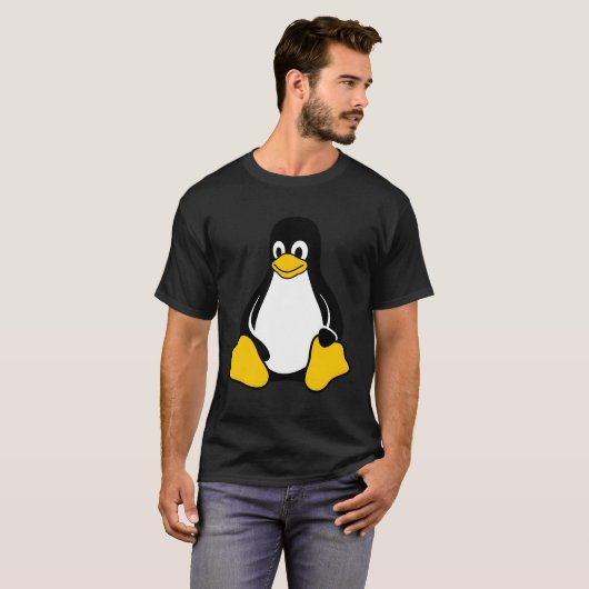 Linux Tux Pinguin Open Source Nerd Geek T-Shirt (Vorne ganz)