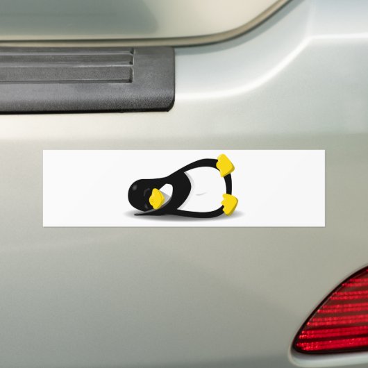 Linux Tux sleeping Autoaufkleber (Auf Auto)