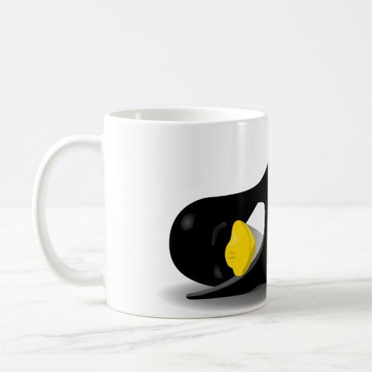 Linux Tux sleeping Kaffeetasse (Links)