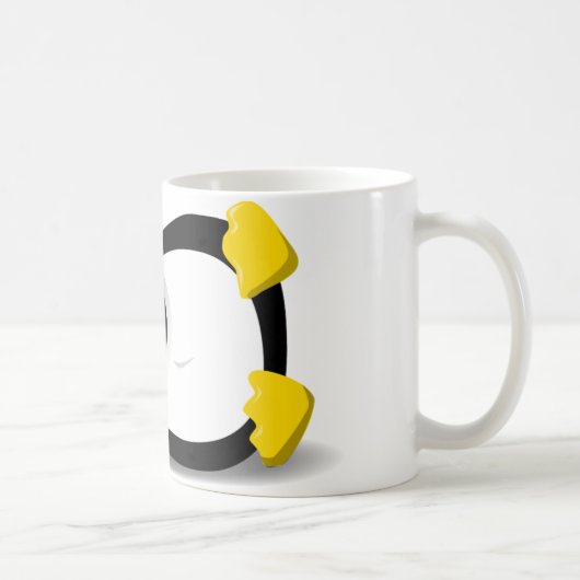Linux Tux sleeping Kaffeetasse (Rechts)