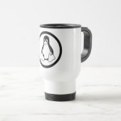 Linux Tux-Tasse Reisebecher (VorderseiteRechts)