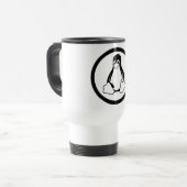 Linux Tux-Tasse Reisebecher (Vorderseite Links)