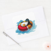 Linux Ubuntu Quadratischer Aufkleber (Umschlag)