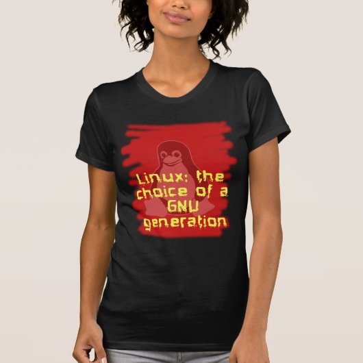 Linux: Wahl einer GNU-Generation T-Shirt (Vorderseite)