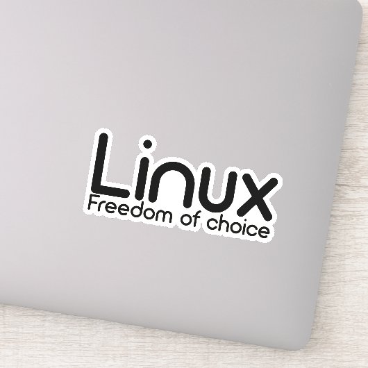 Linux - Wahlfreiheit Aufkleber (Detail)