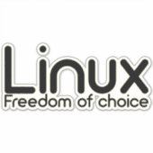 Linux - Wahlfreiheit Aufkleber (Vorderseite)