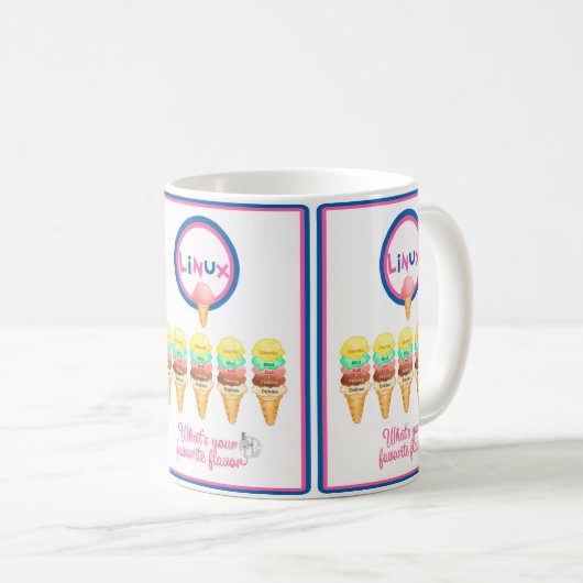 Linux: Was ist dein Lieblingsgeschmack? Kaffeetasse (VorderseiteRechts)