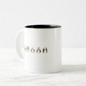 Linux Zweifarbige Tasse (Vorderseite Links)