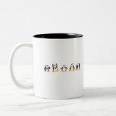 Linux Zweifarbige Tasse (Links)