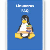 Linuxeros FAQ Aufkleber (Vorderseite)