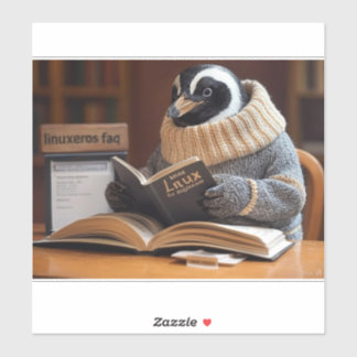 Linuxeros FAQ Aufkleber