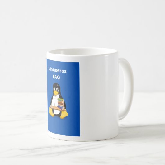 Linuxeros FAQ Kaffeetasse (VorderseiteRechts)