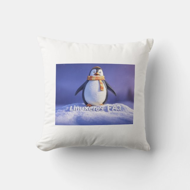 Linuxeros FAQ Kissen (Vorderseite)