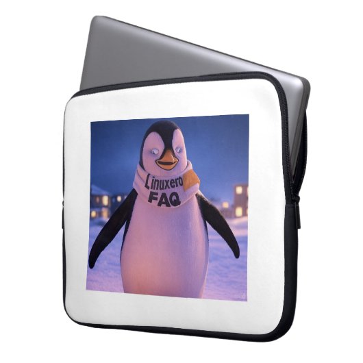 Linuxeros FAQ Laptopschutzhülle (Vorderseite Links)