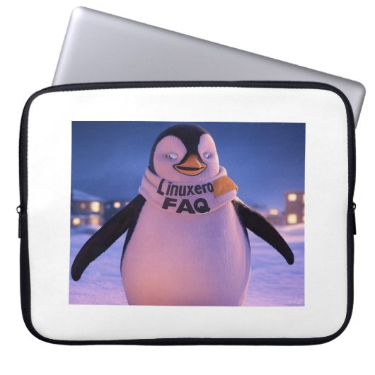 Linuxeros FAQ Laptopschutzhülle (Vorderseite)