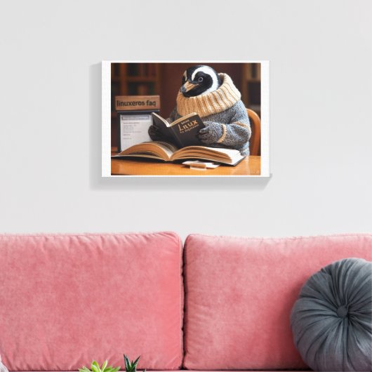 Linuxeros FAQ Leinwanddruck (Insitu (Wohnzimmer))