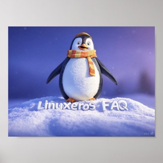 Linuxeros FAQ Poster (Vorne)