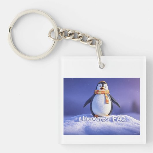 Linuxeros FAQ Schlüsselanhänger (Vorderseite)