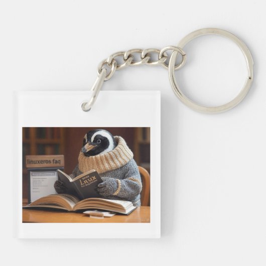 Linuxeros FAQ Schlüsselanhänger (Rückseite)