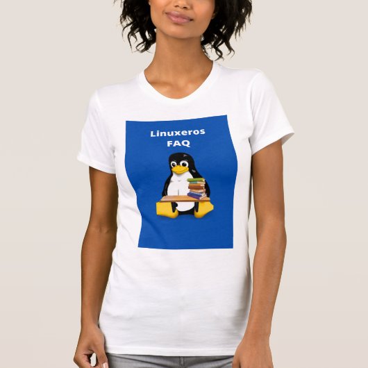 Linuxeros FAQ T-Shirt (Vorderseite)