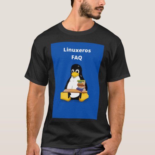 Linuxeros FAQ T-Shirt (Vorderseite)