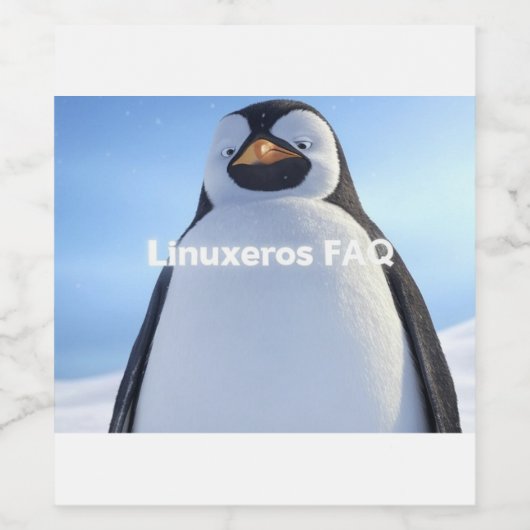 Linuxeros FAQ Weinetikett (Einzelnes Label)