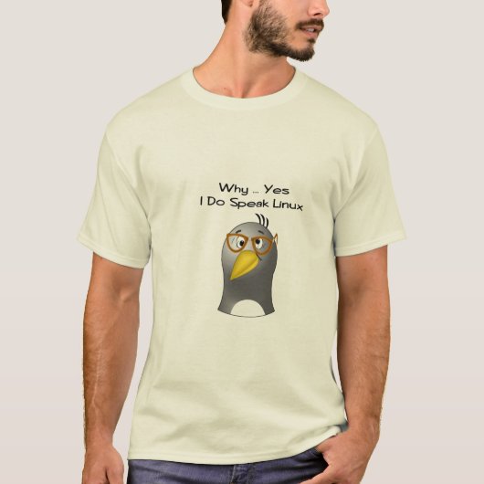 Linuxpenguin-Nerd T-Shirt (Vorderseite)