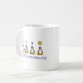 LinuxQuestions.org-Logo Kaffeetasse (Vorderseite Links)