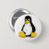 Linuxtux-Buttonrückseite Knopf Button (Vorne & Hinten)