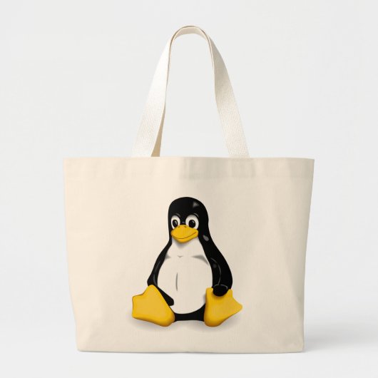 Linuxtux-Tragetaschen Jumbo Stoffbeutel (Vorne)