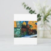 Linville Falls in Herbstfarben Postkarte (Stehend Vorderseite)