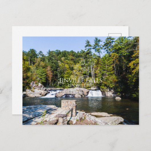 Linville Falls Postkarte (Vorne/Hinten)