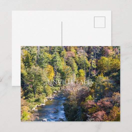 linville Falls Postkarte (Vorne/Hinten)