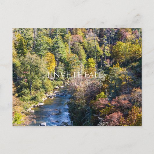 linville Falls Postkarte (Vorderseite)