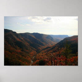 Linville Gorge im Herbst, North Carolina Poster