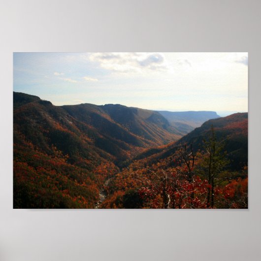 Linville Gorge im Herbst, North Carolina Poster (Vorne)