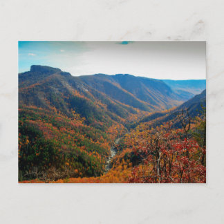 Linville Gorge in Autumn, North Carolina Postkarte