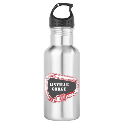 Linville Gorge Klettern Carabiner Edelstahlflasche (Vorderseite)