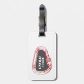 Linville Gorge Klettern Carabiner Gepäckanhänger (Rückseite vertikal)