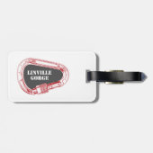 Linville Gorge Klettern Carabiner Gepäckanhänger (Rückseite horizontal)