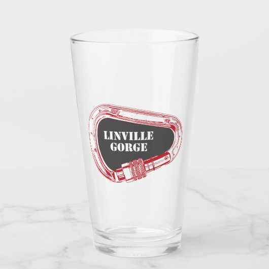 Linville Gorge Klettern Carabiner Glas (Vorderseite)