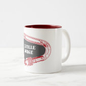 Linville Gorge Klettern Carabiner Zweifarbige Tasse (VorderseiteRechts)