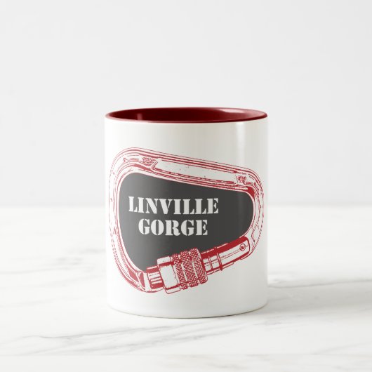 Linville Gorge Klettern Carabiner Zweifarbige Tasse (Mittel)