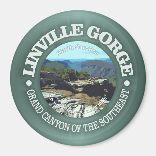 Linville Gorge Magnet (Vorne)