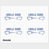 Linville Gorge North Carolina Klettersteig Quickzi Rechteckiger Aufkleber (Blatt)